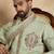Men's green silk blend embroidered sequin kurta with dupatta – trendy festive & wedding wear