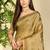olive green silk blend woven work traditional saree