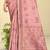 baby pink silk blend woven work traditional saree