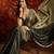 Olive tissue satin embellished saree with unstitched blouse piece.