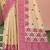 beige with pink silk blend woven work traditional saree