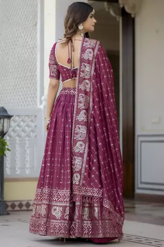 Designer Foil Printed Lehenga Choli Set 