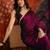 Wine tissue satin embrellished saree with unstitched blouse piece.
