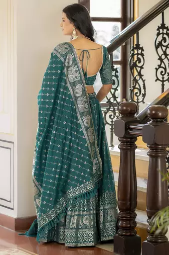 Designer Foil Printed Lehenga Choli Set 