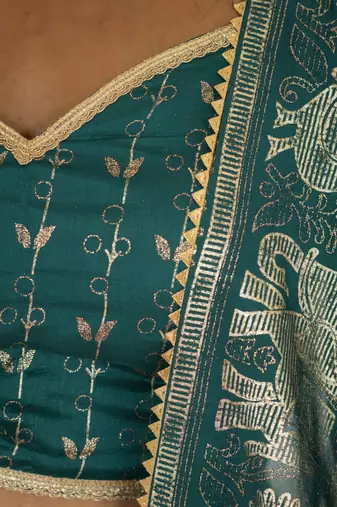 Designer Foil Printed Lehenga Choli Set 
