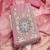  embroidered shimmer unstitched dress material with mirror work yoke