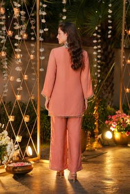 Women Ethnic Motifs Embroidered Regular Thread Work Kurta with Trousers 5