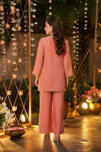 Women Ethnic Motifs Embroidered Regular Thread Work Kurta with Trousers