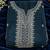 Teal embroidered faux glass tissuesalwar suit salwar suit