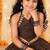 Premium roman silk brown girls lehenga choli for navratri