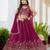 Rani Pink Georgette Embroideried Lehenga Choli Set 