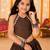 Premium roman silk brown girls lehenga choli for navratri