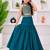 teal blue bits work vichitra silk fish cut lehenga choli for wedding