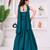 teal blue bits work vichitra silk fish cut lehenga choli for wedding
