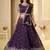 Wine Crunchy Silk Embroidered Lehenga Choli Set 