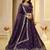 Wine Crunchy Silk Embroidered Lehenga Choli Set 