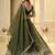 Olive Crunchy Silk Embroidered Lehenga Choli Set 