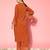 Orange floral printed silk blend kurta palazzo set