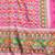 Mustard floral embroidered cotton kurta trouser dupatta set
