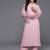 Pink floral printed silk blend kurta palazzo set