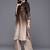 Brown floral printed silk blend kurta trouser set