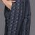 Blue floral printed silk blend kurta trouser dupatta set
