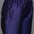 Navy blue floral printed silk blend kurta trouser dupatta set