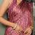 Women's pink stripes print chiffon ready to wear saree | pre draped party wear saree