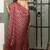 Women's stripes print chiffon ready to wear saree | pre draped party wear saree