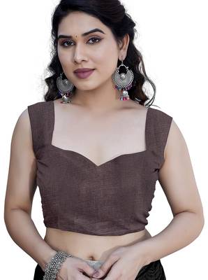 Women's pink geometric print chiffon ready to wear saree | pre draped party wear saree 5