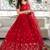 Red Faux Georgette Mirror Work Readymade Lehenga Choli