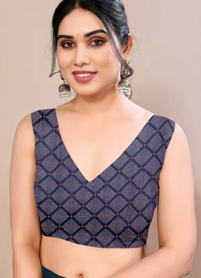 Women's teal solid chiffon ready to wear saree | pre draped party wear saree 5