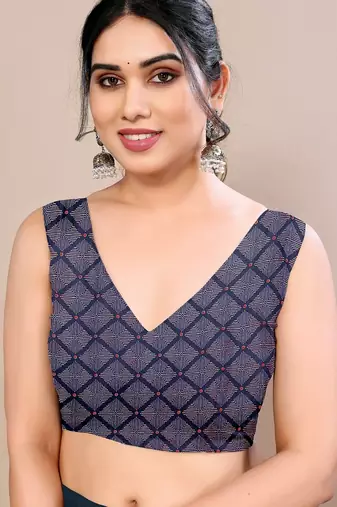Women's teal solid chiffon ready to wear saree | pre draped party wear saree
