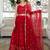 Red Faux Georgette Mirror Work Readymade Lehenga Choli