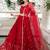 Red Faux Georgette Mirror Work Readymade Lehenga Choli
