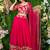 Rani Pink Faux Georgette Mirror Work Readymade Lehenga Choli
