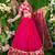 Rani Pink Faux Georgette Mirror Work Readymade Lehenga Choli