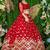 Red Faux Georgette Mirror Work Readymade Lehenga Choli