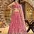 Onion Pink Dola Silk Jacquard Readymade Lehenga Choli Set with Net Dupatta