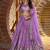Lavender Dola Silk Jacquard Readymade Lehenga Choli Set with Net Dupatta
