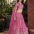 Rani Pink Dola Silk Jacquard Readymade Lehenga Choli Set with Net Dupatta