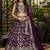 Wine Dola Silk Jacquard Readymade Lehenga Choli Set with Net Dupatta
