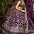 Wine Dola Silk Jacquard Readymade Lehenga Choli Set with Net Dupatta