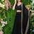 Black Faux Georgette Mirror Work Readymade Lehenga Choli