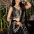 Black Dola Silk Jacquard Readymade Lehenga Choli Set with Net Dupatta