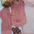 Pink crepe readymade suit with embroidery & sequence work