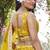 Mustard Yellow Dola Silk Jacquard Readymade Lehenga Choli Set with Net Dupatta