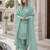 Sky crepe readymade suit with embroidery & sequence work