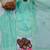 Sky crepe readymade suit with embroidery & sequence work