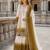 Brown&white georgette readymade suit with embroidery & thread work